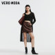 Vero Moda skirt 2024 autumn new Maillard A-line fashion high-waist short skirt for women's temperament and casual
