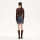 Vero Moda skirt for women 2025 spring new MIU checked A-line hip-pack skirt 325116019