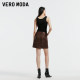 Vero Moda skirt 2024 autumn new Maillard A-line fashion high-waist short skirt for women's temperament and casual