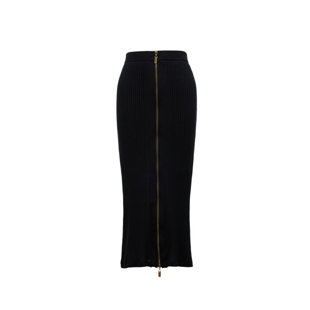 Couture Made Halway Skirt 24 Autumn New Pighting Double Slim Skatles Elegant 32431J005