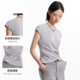 Vero Moda T-shirt 24 autumn new style waist-closed round neck pleated shoulder-fall sleeveless top simple 324301024