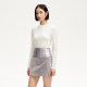 Vero Moda skirt for women 2025 spring new A-line high-waist spliced ​​fabric skirt 325111009