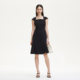 Vero Moda Dress 2025 Summer New A-line Square Collar Pack Shoulder Waist Clothes Mid-Skirt Light Spring New Gentle