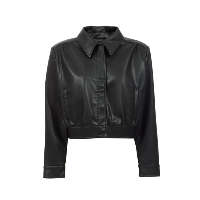 Vero Moda Jacket 2025 Summer New Lapel Short Thin Shoulder Pad Pu Jacket Temperament 325117004