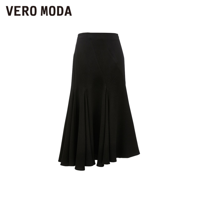 Vero Moda skirt in spring Midfish mid -long skirt fishtail solid color commuting simple Korean 324116027