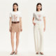 Vero Moda cute pet party T-shirt 2025 summer new cotton top cat and dog print front shoulder short sleeve playful