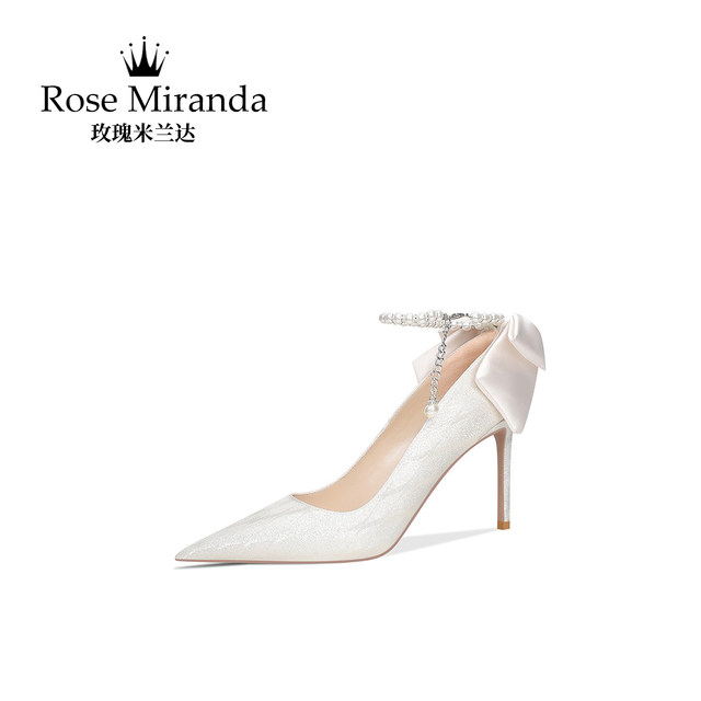 Rose Miranda RoseMiranda commemorative high heels wedding wedding shoes stiletto pointed toe banquet shoes for women