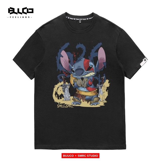 Studi Tsai co -branded God of War God Katoskui printed T -shirt Men's Japanese game around half -cubic sleeve top