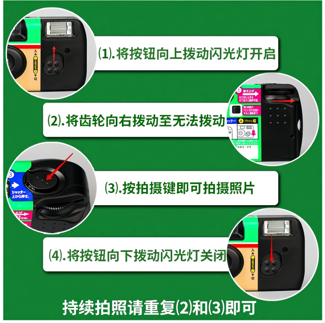 Fuji Kodak 2025 new disposable film camera waterproof travel wedding student birthday fan gift