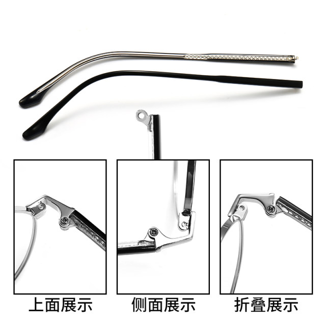 Crystal transparent metal temples glasses frames glasses frames glasses legs replacement glasses accessories pair universal transparent