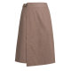 EMOO Yangmen high-waisted skirt for women plaid commuting mid-skirt design sense slit straight skirt spring new style
