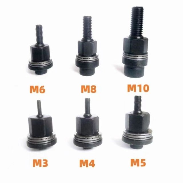 Blind rivet nut simple tool household car license plate iron sheet manual female head flat head blind rivet nut rivet