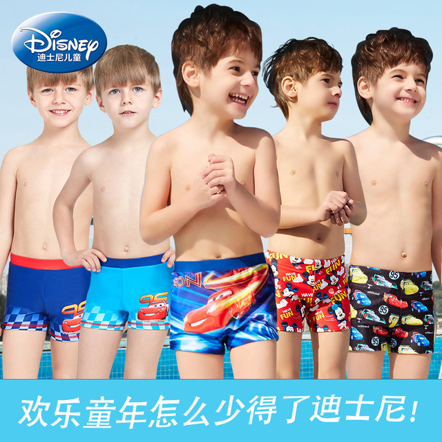 DISNEY Disney Children's Swimsuit Skirt Mid -Children's Swimming Forms Male Girl Spider -Man Snow Snow
