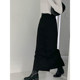 High -waisted skirt 2024 spring new spring long skirt temperament, commute temperament temperament high -level straight tube long skirt
