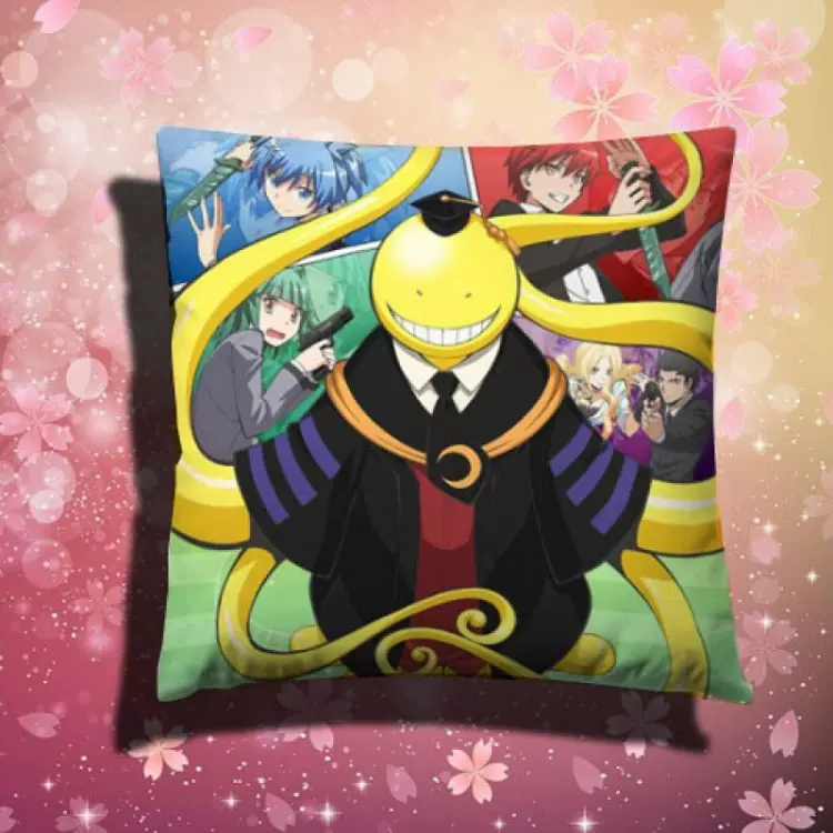 暗杀教室老师潮田渚茅野枫动漫周边抱枕来图定制卡通方形靠垫 暗杀教室老师潮田渚茅野枫动漫周边抱枕来图定制卡通方形靠垫