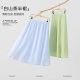 
Acetate skirt 2025 summer new multi-color solid color drooping silky pocket elastic a-line umbrella skirt commuting