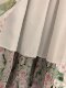 Summer age-reducing oil painting style floral elastic waist spliced ​​tutu skirt for women, colorful printed A-line umbrella skirt, mid-length