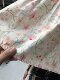 Korean sweet style black floral skirt casual cotton umbrella skirt A-line puff printed midi skirt