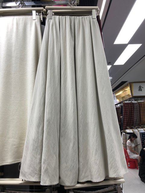Yamamoto Wind Falling Skin Skirt Long Fall Various High waist Slender A -line Temperature Skirt Skirt Skirt
