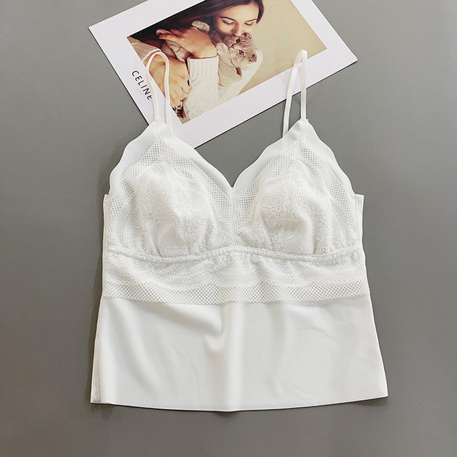 Gufei 3117 beautiful back lingerie rabbit ears lace traceless suspender vest large breasts small breasts with chest pads outside women's thin
