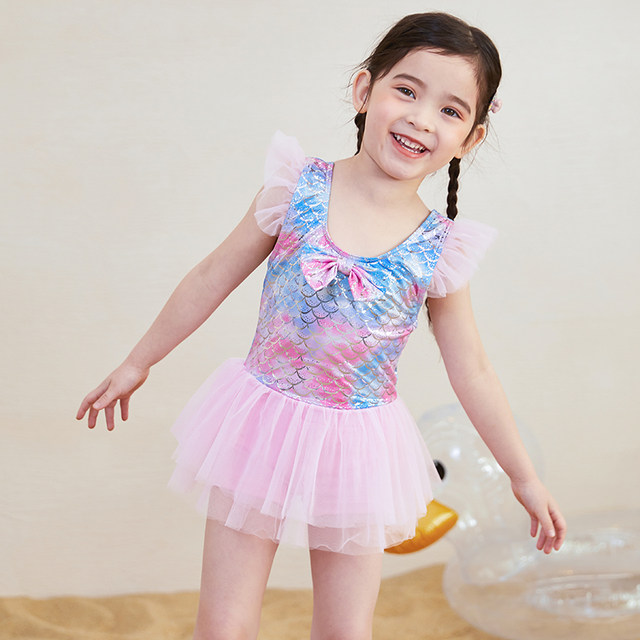 Two -piece children's swimsuit girl split girl princess skirt swimming clothes baby baby baby Bikini swimsuit