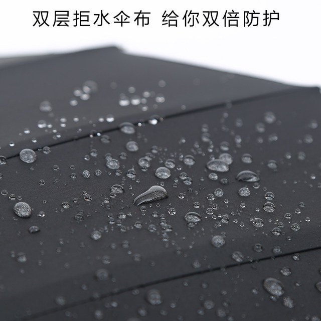 Double-layer 24-bone rainstorm umbrella with long handle for men, increased reinforcement and thickening, double wind-resistant straight pole, extra large automatic umbrella for women