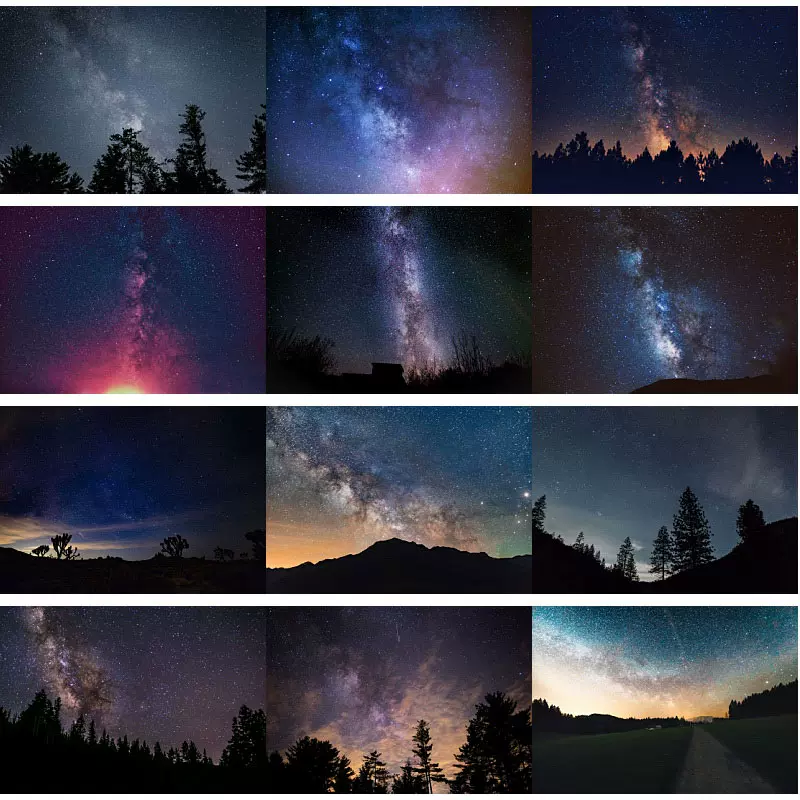 星空夜晚夜空的星星云高清图片ps平面美工设计素材库