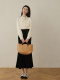 Ron French Polka Dot Pearl Shirt 2024 Early Spring New Design Bow Chic White Top T