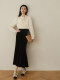 Ron French Polka Dot Pearl Shirt 2024 Early Spring New Design Bow Chic White Top T