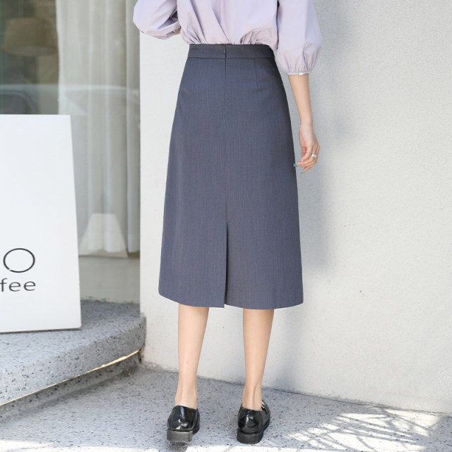 Small suit skirt for women 2025 new high-waist commuting professional temperament work a line mid-length straight tube