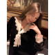 NAZ plus size winter new French composite temperament fat mm design western style women's v-neck velvet dress