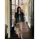 NAZ's large size summer new puff sleeve fat mm Hong Kong style age-reducing loose denim jacket