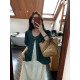 NAZ's large size summer new puff sleeve fat mm Hong Kong style age-reducing loose denim jacket