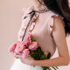 French retro black ears stand collar bow tie sleeveless top sweet pink girly sleeveless shirt women