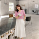 200Jin [Jin equals 0.5 kg] Large size women's skirt 2025 summer new product fat mm high waist versatile slim pleated short skirt umbrella skirt