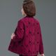 Mother's spring, autumn and winter pure cotton thin cotton clothespin cotton jacket short 2025 new middle-aged and elderly large size women's tops