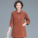 Grandma corduroy jacket spring and autumn 2025 new middle-aged and elderly women pure cotton corduroy large size casual mother windbreaker