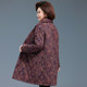 Middle-aged and elderly women's mid-length cotton-padded clothes for mothers winter printed cotton-padded coats grandma's fashionable and loose old lady's cotton-padded jackets