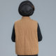 Mom's autumn and winter vest, pure cotton, grandma's clothing, middle-aged and elderly tops, waistcoat jackets, cotton-padded loose-fitting styles