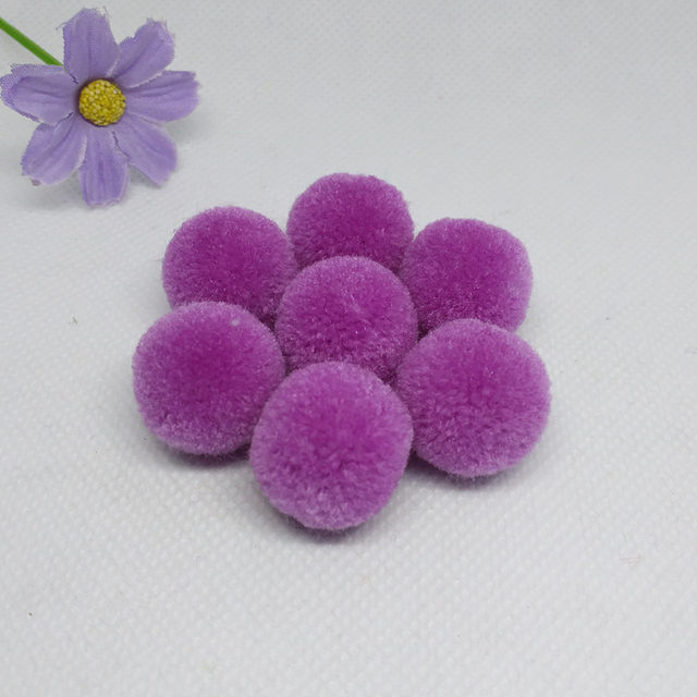 2cm cashmere round ball colorful ball plush ball plum ball diy handmade earrings material package hair accessories 20 pcs