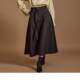 DINT Korean genuine purchasing agent direct mail fashion versatile two-side pocket high waist trumpet belt half-body long skirt SK2812
