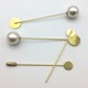 9-character needle, 1-character pin, network plate, copper accessories, handmade brooch, corsage, long pin, flower holder, fabric plug, cap