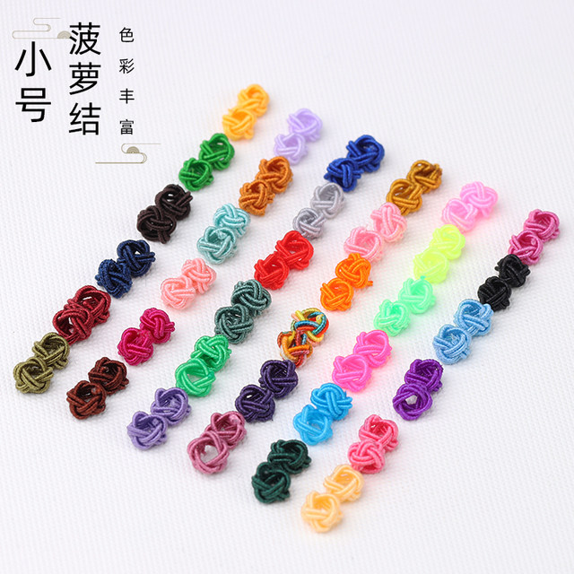 Color pineapple buckle hand -woven hand rope necklace hanging rope accessories DIY hanging jewelry jewelry material coil
