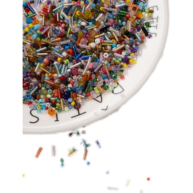 50g mixed color DIY glass rice beads tube beads hand-beaded loose bead braided bracelet ring embroidery material