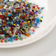 50g mixed color DIY glass rice beads tube beads hand-beaded loose bead braided bracelet ring embroidery material