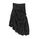 Napajia Asymmetrical mid-length skirt 2025 Spring New Women's Black Versatile Casual Skirt