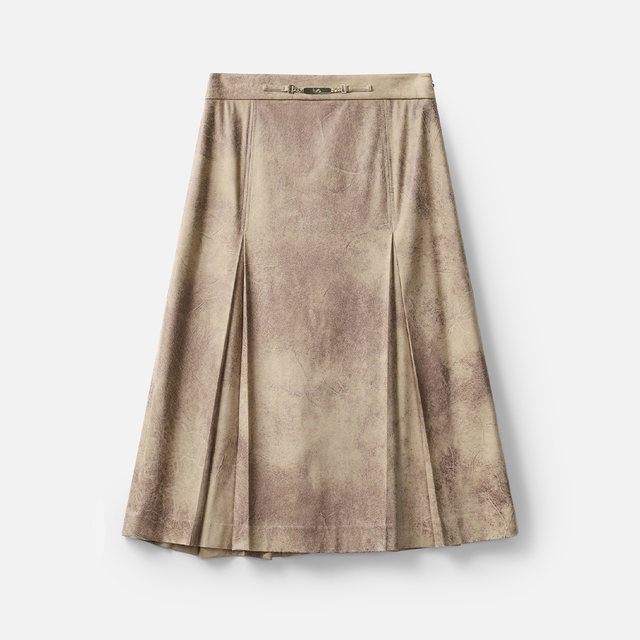 Boxing Shopping Mall same black label series retro old skirt for women 24 spring and autumn A-line skirt BDR3BD2313
