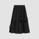 Broadcasting asymmetric ruffled skirt female 2024 spring new large lower sway A -line long skirt DDR2BD5605
