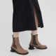 Denim skirt with women's shopping mall same style irregular slit winter mid-length skirt BDQ4BD1187
