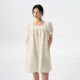 
The same style light people puff sleeve dress for women in the shopping mall, women's summer loose temperament square collar short-sleeved skirt BDR2LD1071